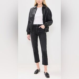 AGOLDE Riley High Rise Straight Crop Jeans